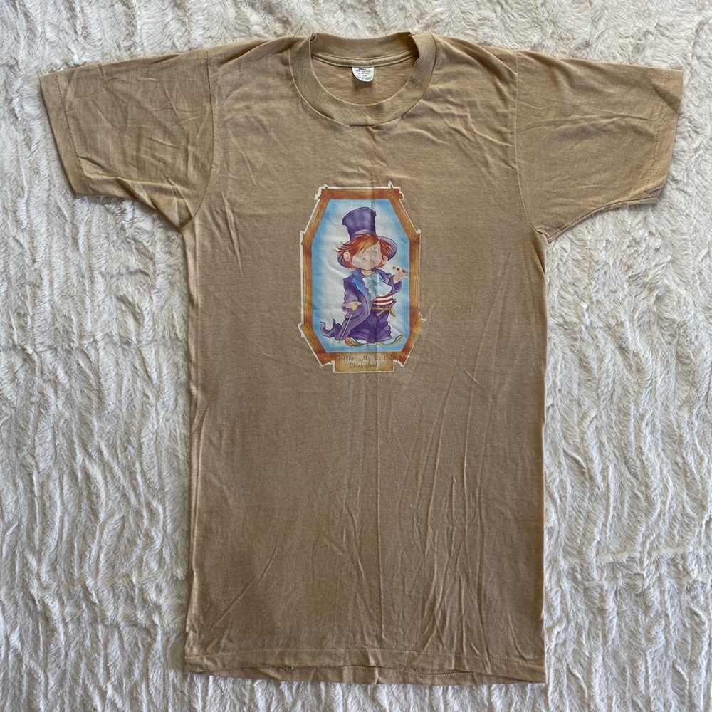 Hello, my little chickadee! vtg 70s tiny T-shirt